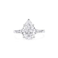 Bague en argent sterling S925 plaqué platine