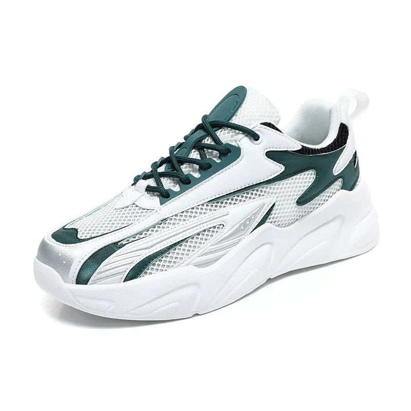 Chaussures de Course Décontractées en Maille pour Homme, à Semelle Épaisse, Grande Taille, Légères et Respirantes