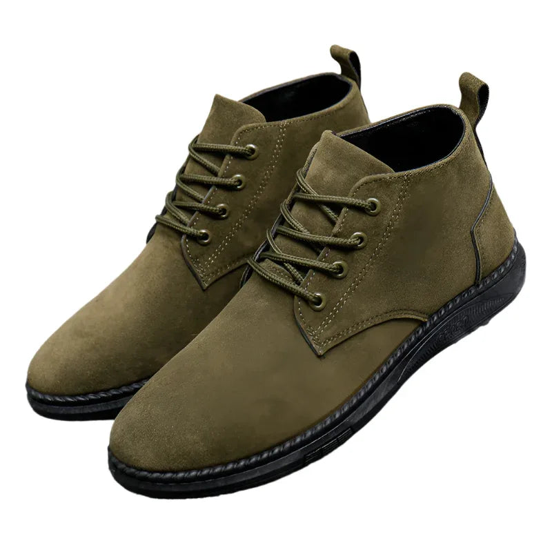 Chaussures décontractées montantes en cuir pour hommes britanniques