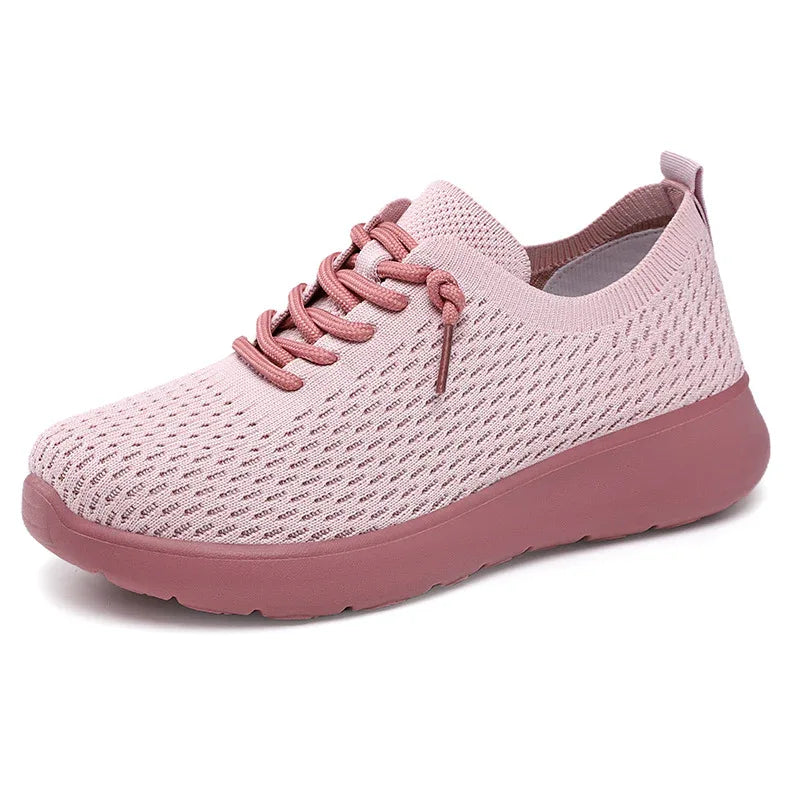 Chaussures confortables pour femmes Baskets décontractées respirantes à semelle épaisse