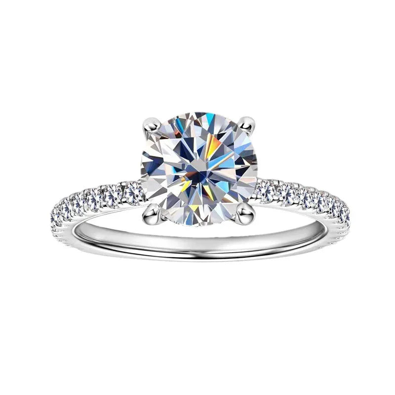 Damen-Kreativring mit 2 Karat Moissanit