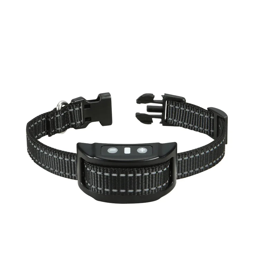 Collier pour chien avec contrôle vocal automatique, anti-aboiements, chargement Type-C, étanche et réfléchissant