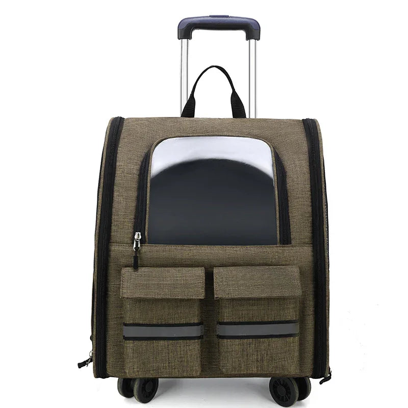 Sac à dos pour animaux de compagnie double épaule, pliable et respirant, pour chat et chien