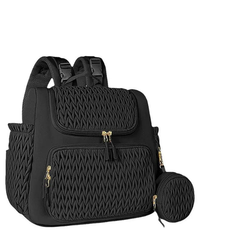 Multifunktionaler gesteppter Wickelrucksack für Eltern