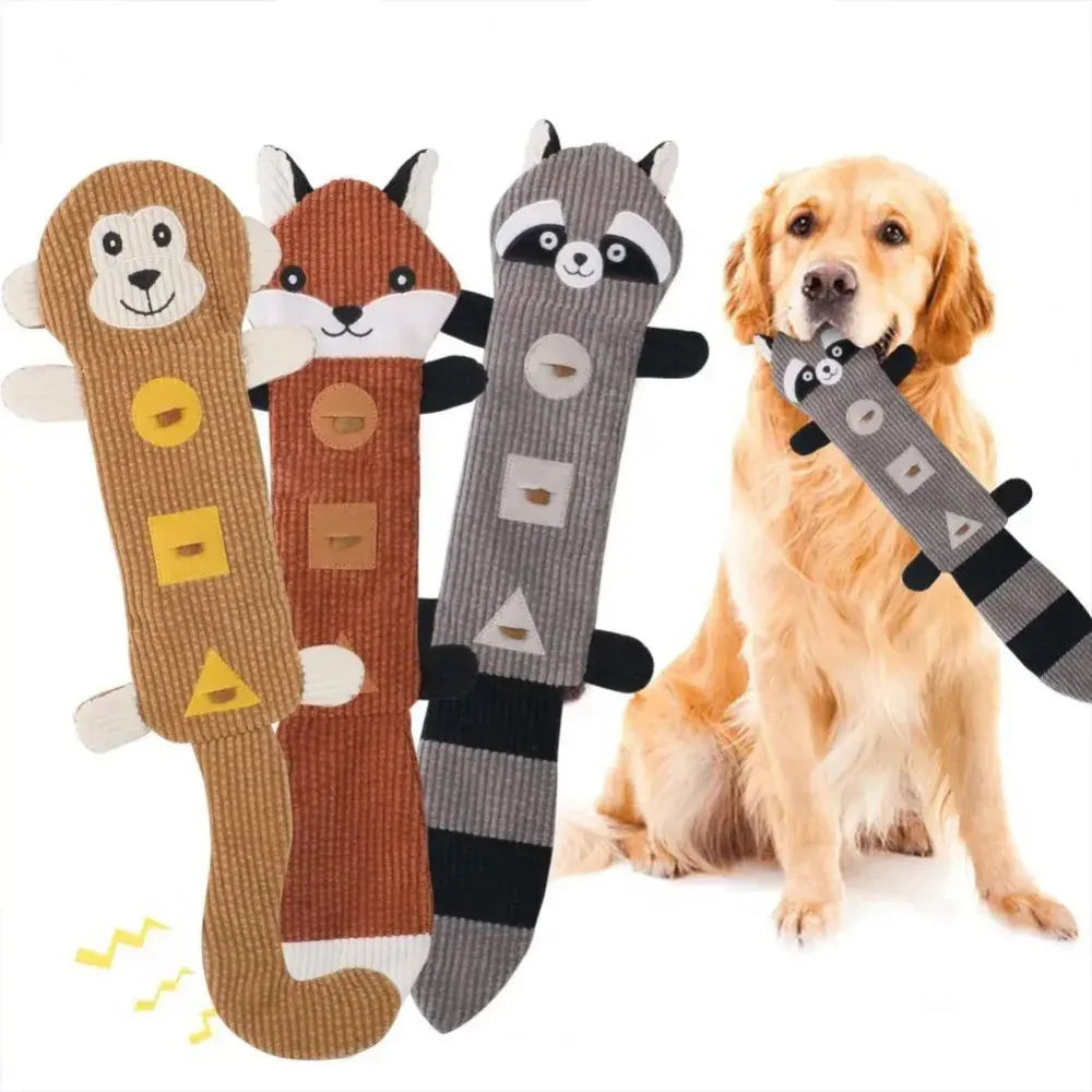 Jouet à mâcher pour chien distributeur de friandises, durable, résistant aux morsures, couineur et à grincer des dents