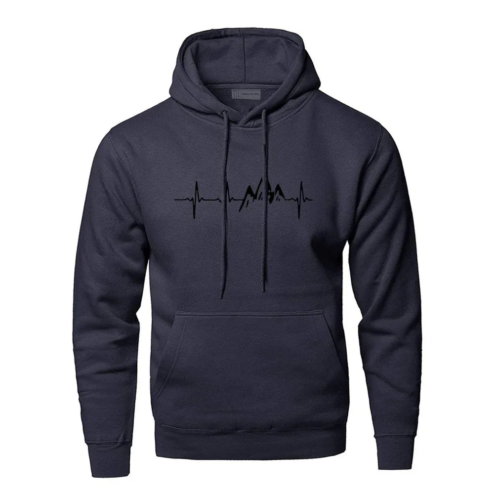 Herren Warmer Bequemer Polyester-Kapuzenpullover