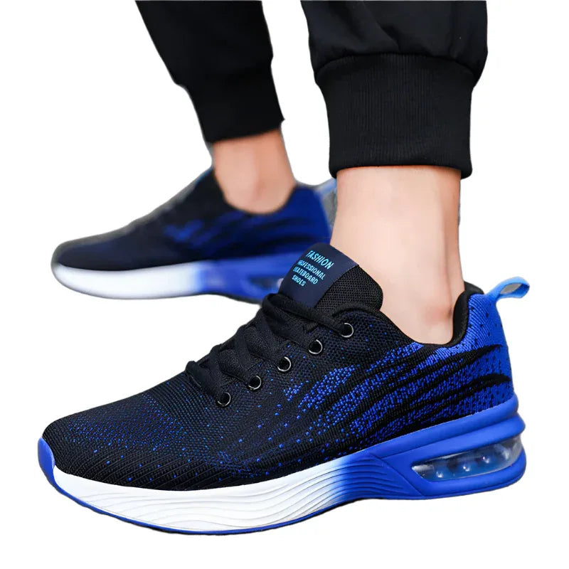 Baskets pour hommes avec effet amortissant, chaussures de course décontractées et tendance