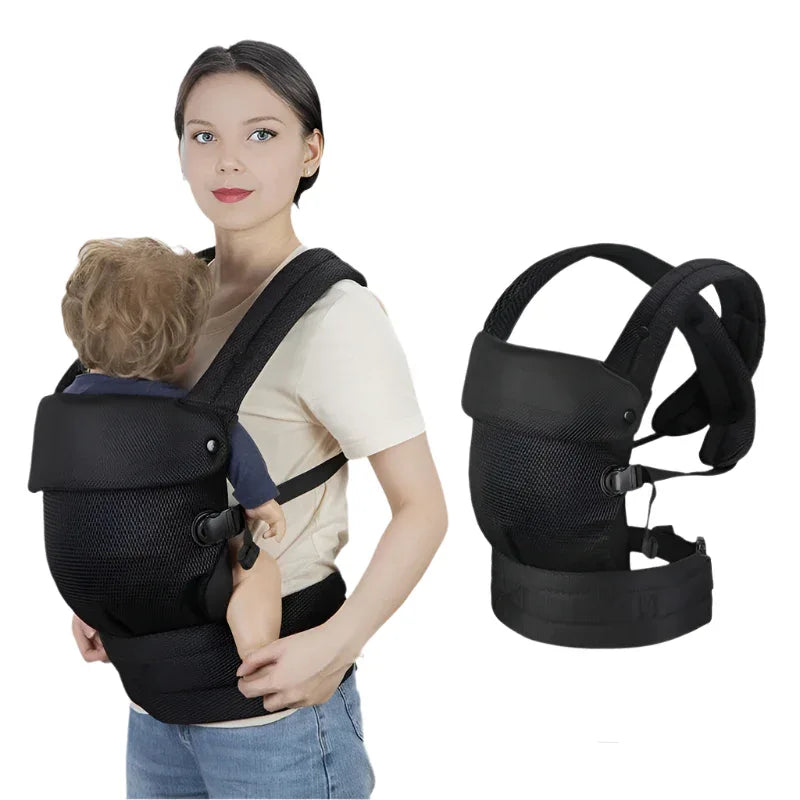 Porte-bébé ventral et dorsal en coton réglable