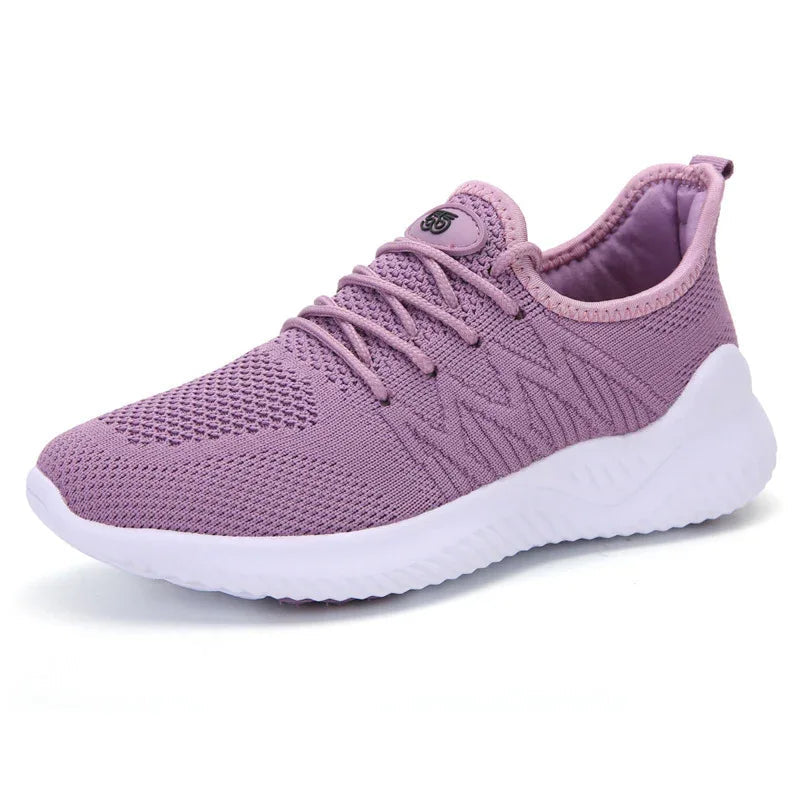 Chaussures de sport décontractées en tissu pour femme