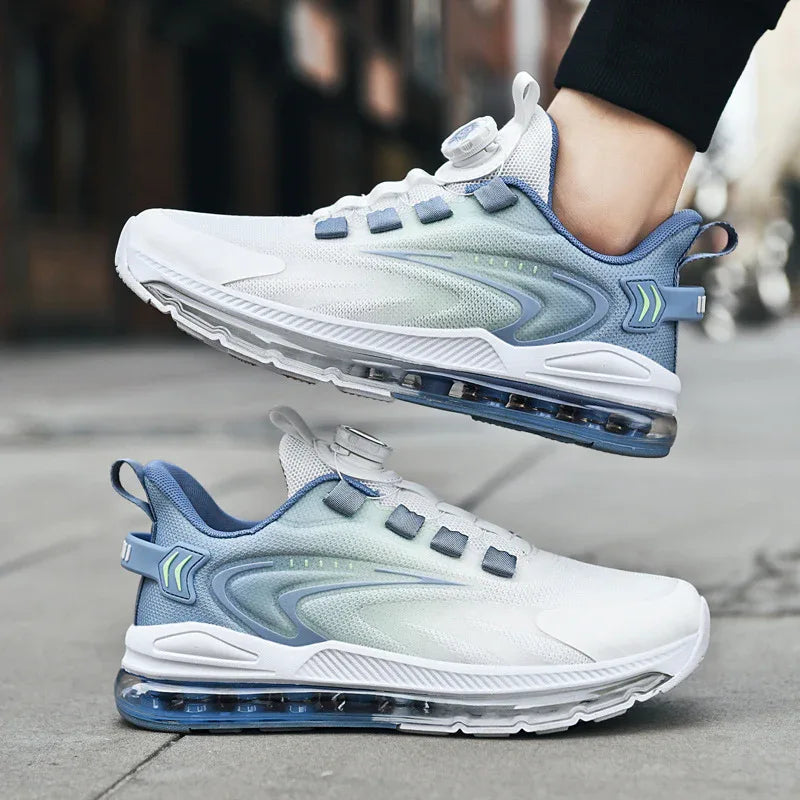 Drehschnalle Vollgewebte Luftkissen-Sneaker Laufschuhe