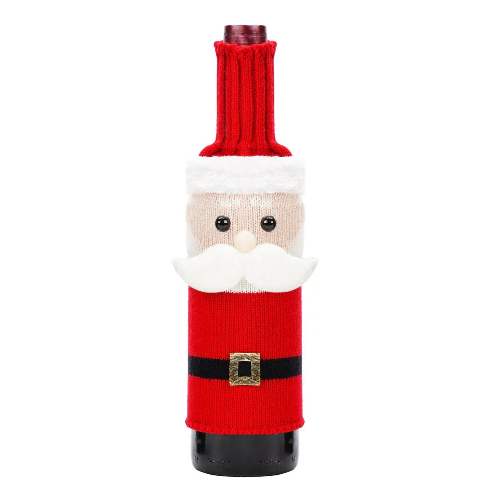 Home Fashion Simple Christmas Table Decorations Bottle Cover