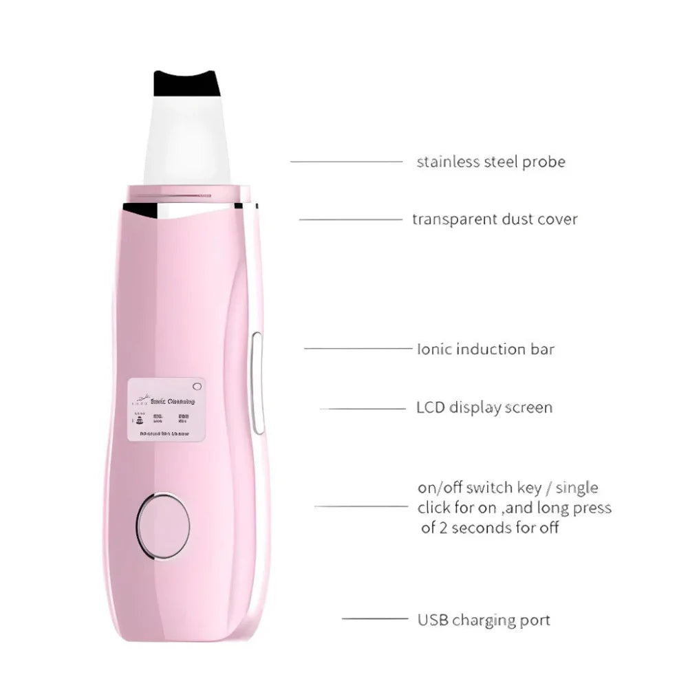 Nettoyant Peau Ultrasonique Peeling pour une Peau Nette
