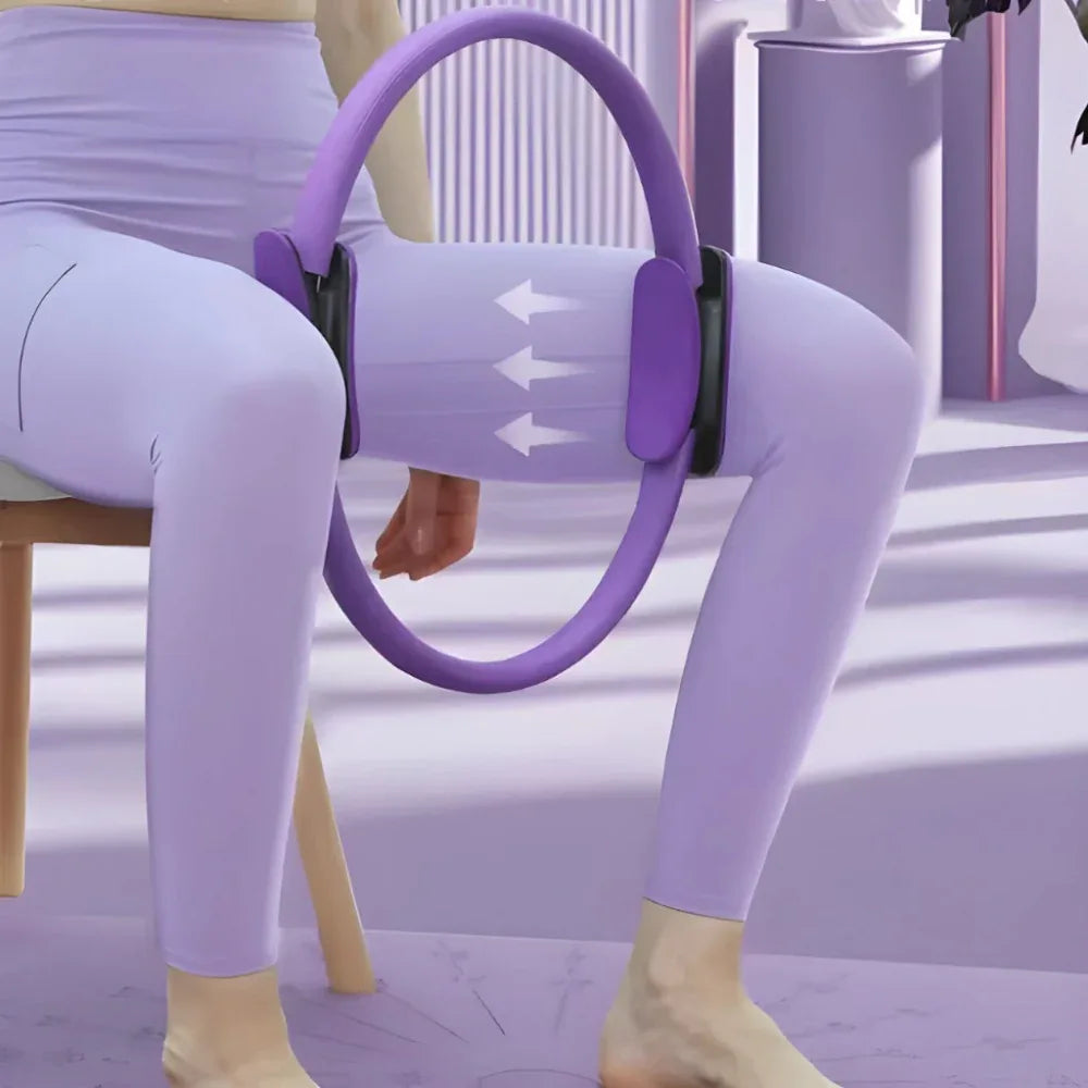 Anneau de Yoga Pilates Cercle Magique de Yoga Incassable Entraînement des Cuisses, des Abdominaux et des Jambes pour Femmes, Équipement d'Exercice pour la Maison