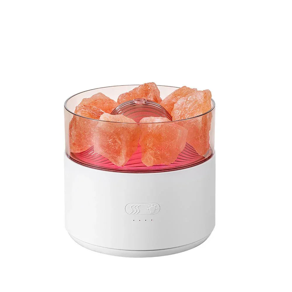 Luftbefeuchter Kristall Salzlampe Aroma Diffusor Räuchermaschine Vernebler Ätherische Öllampe Diffusor Umgebungslicht