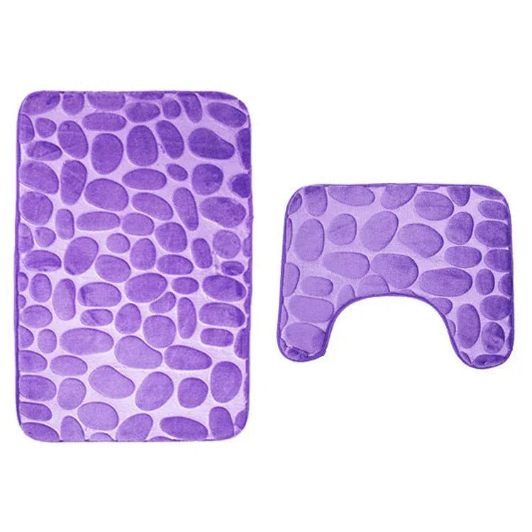 Ensemble de tapis de sol antidérapants pour salle de bain