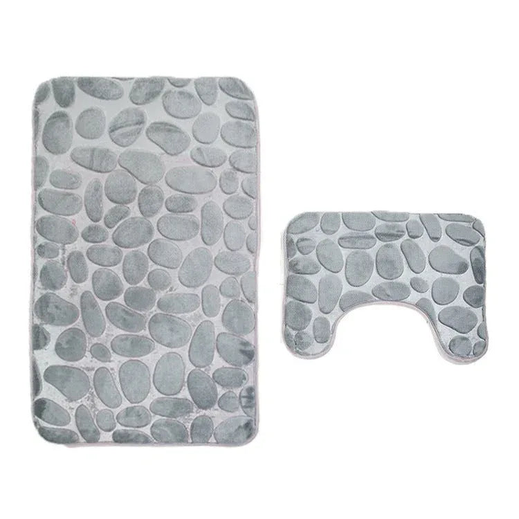 Ensemble de tapis de sol antidérapants pour salle de bain