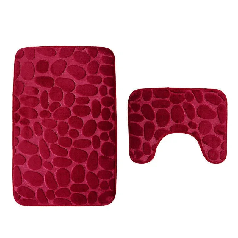Ensemble de tapis de sol antidérapants pour salle de bain