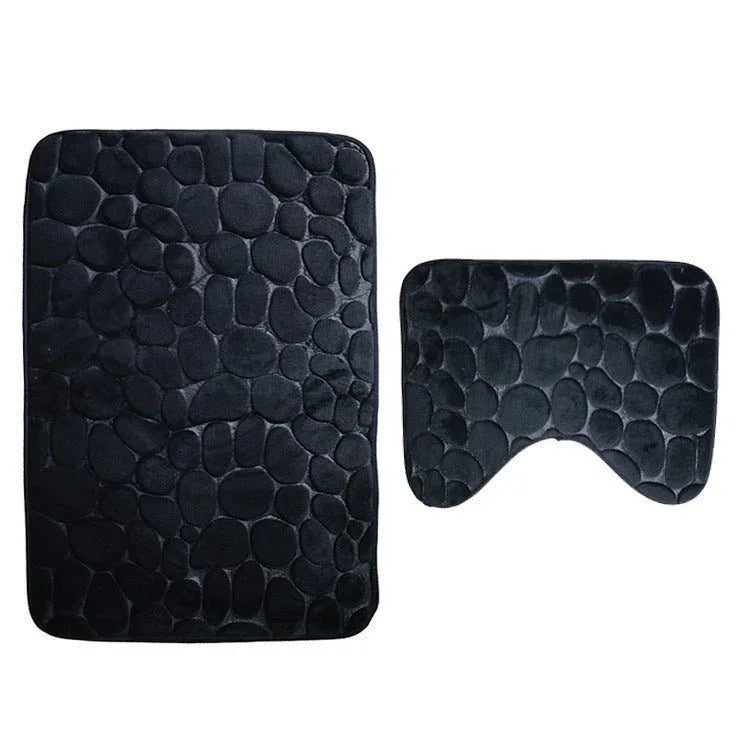 Ensemble de tapis de sol antidérapants pour salle de bain