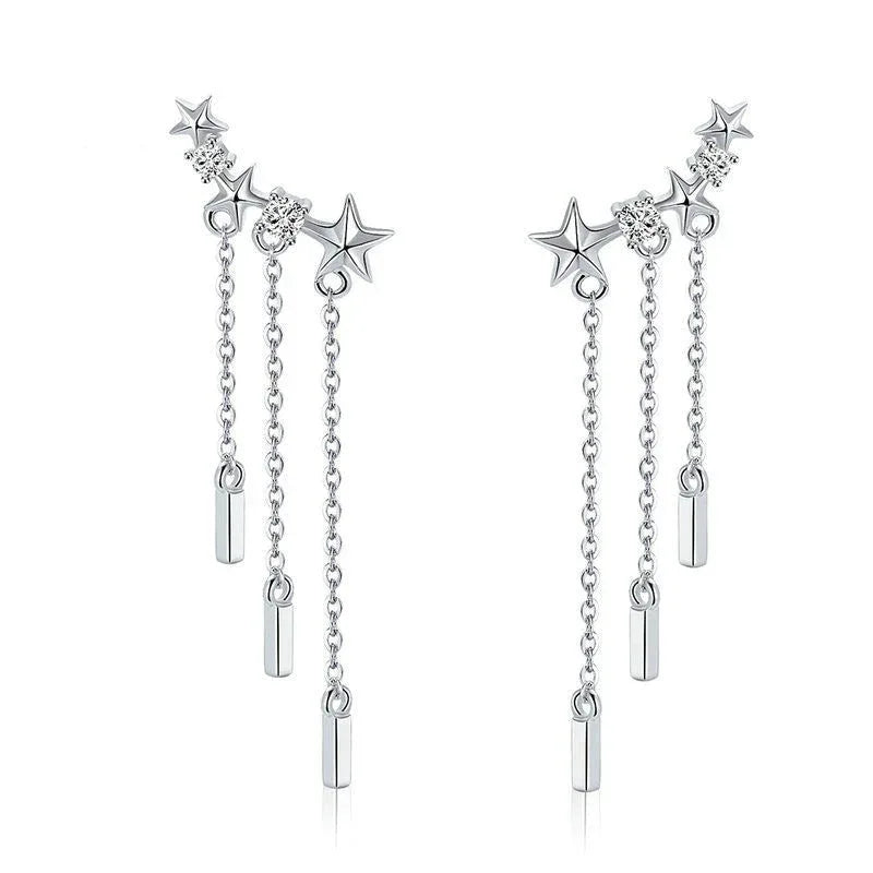 Ohrringe für Damen aus Sterlingsilber 925, trendig