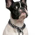 Collier pour chien en métal acier au titane, style hip-hop, 15 mm, or, en acier inoxydable