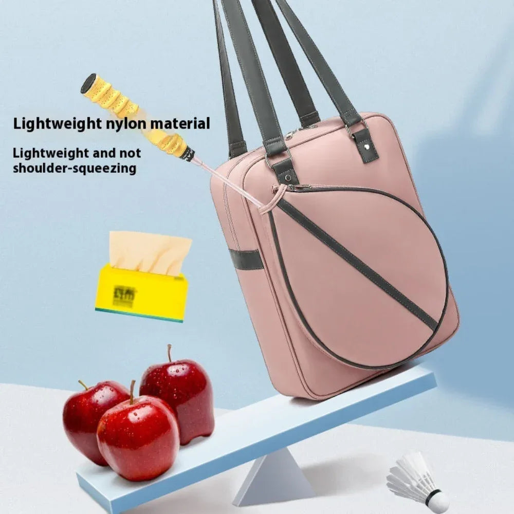 Tragbare Tennisschlägertasche mit großem Fassungsvermögen