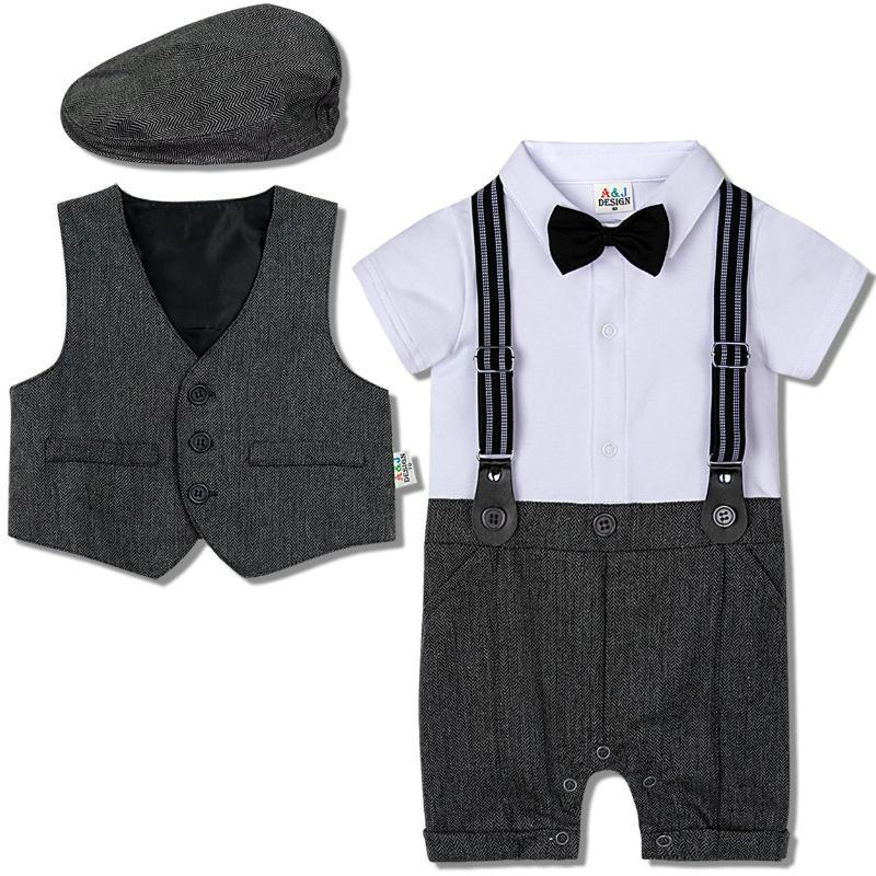 Costume de gentleman pour bébé garçon 0-18 mois