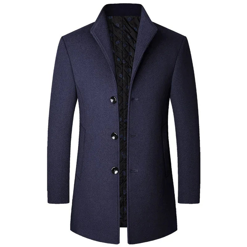 Manteau en laine décontracté d'automne et d'hiver pour hommes