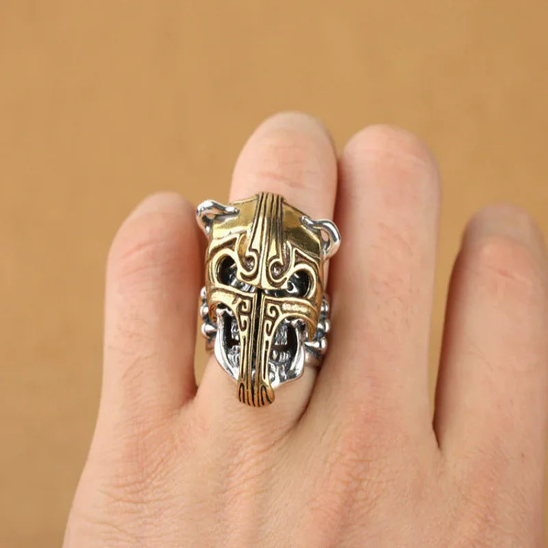 Herrenmode Persönlichkeit Gladiator Helm Ring