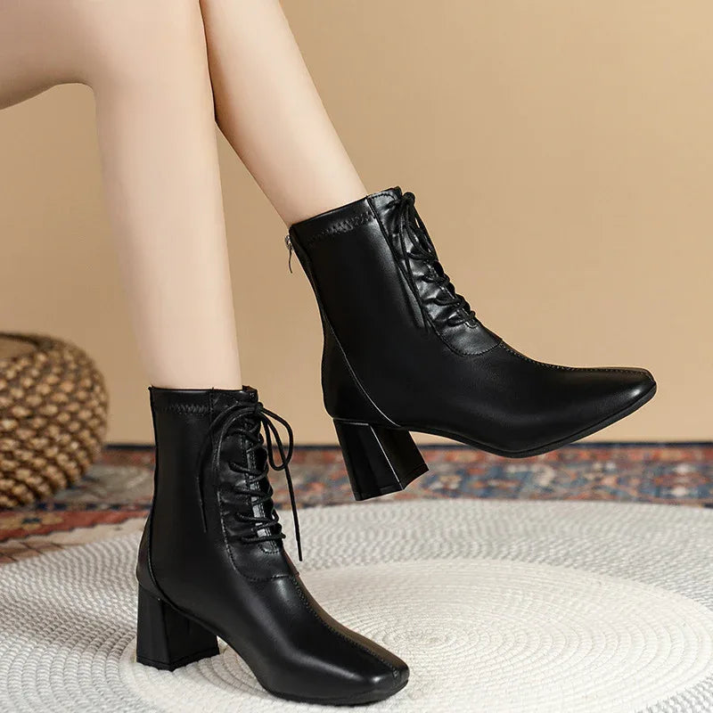 Damen Casual Martin Modische Damenstiefel