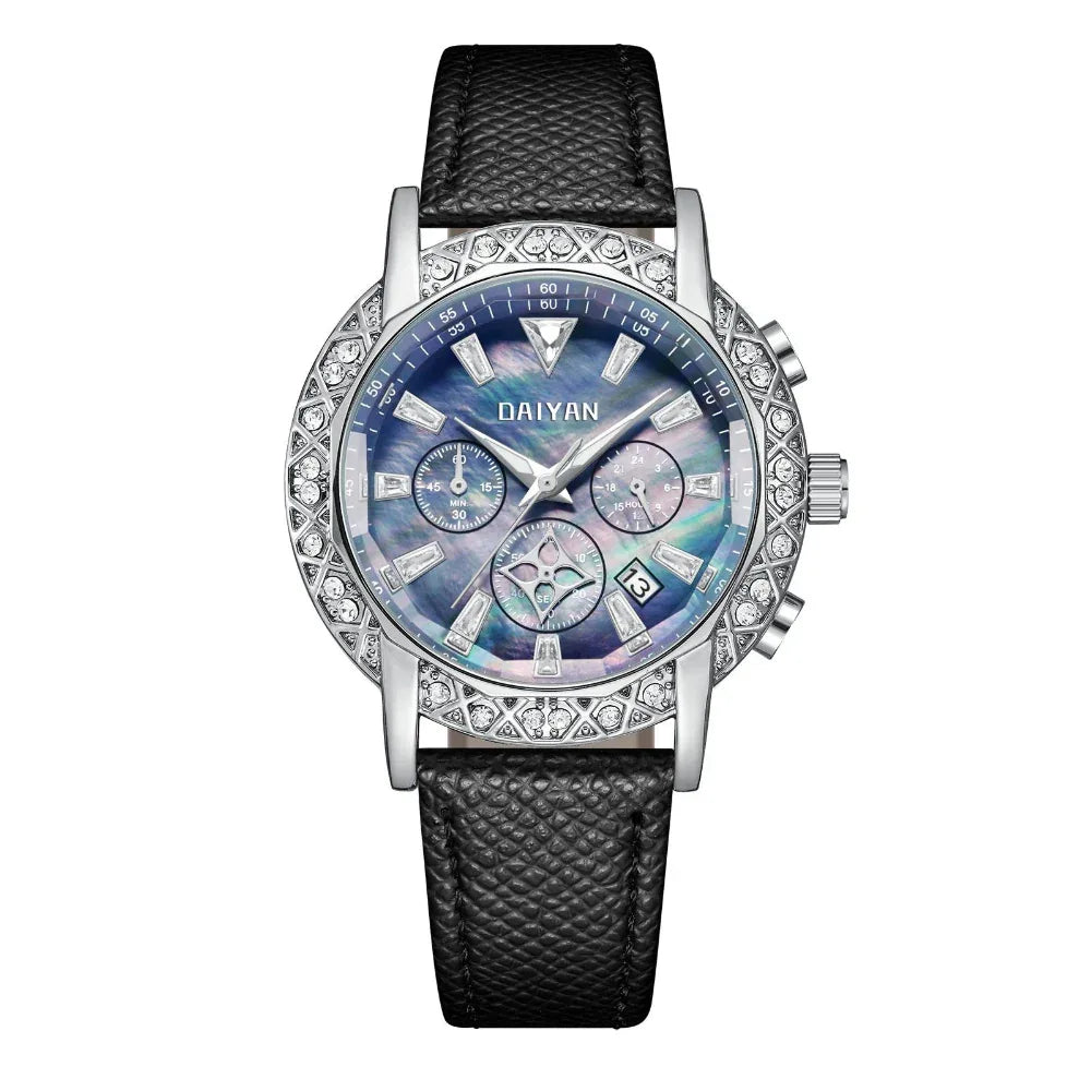Fantasy Göttin Vielseitige Trendige Diamant Luxus Wasserdichte Multifunktionale Damenuhr