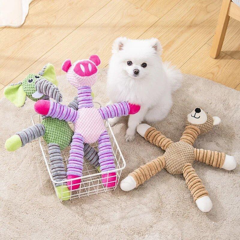 Bissfeste interaktive Plüsch-Hundekauspielzeuge