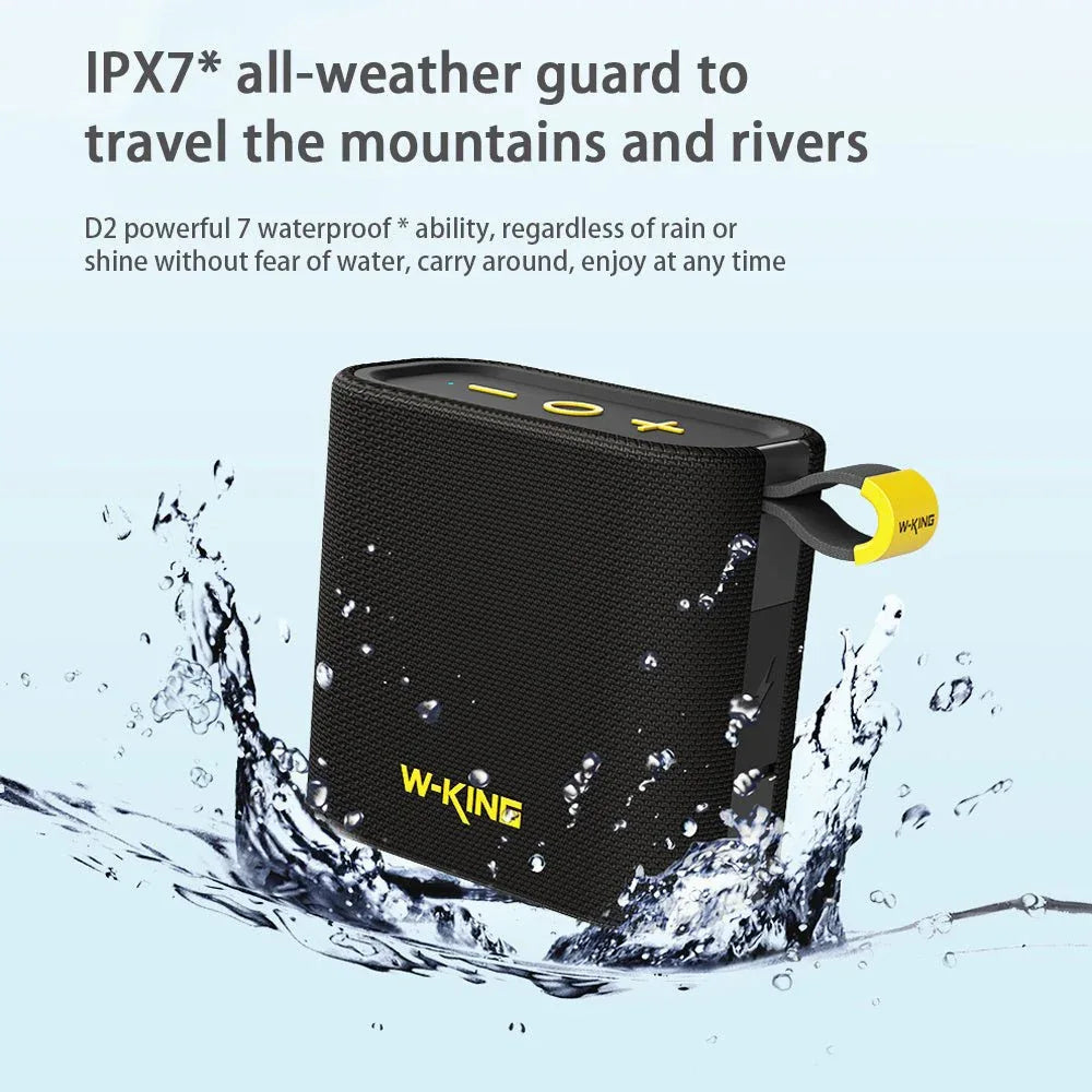 Enceinte Bluetooth Connexion Sans Fil Portable Compacte Étanche Avec Longue Autonomie De Batterie