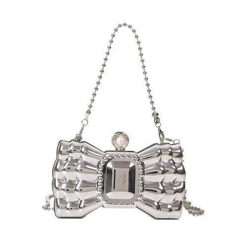 Bow Tie Shaped Chain Handbag For Women