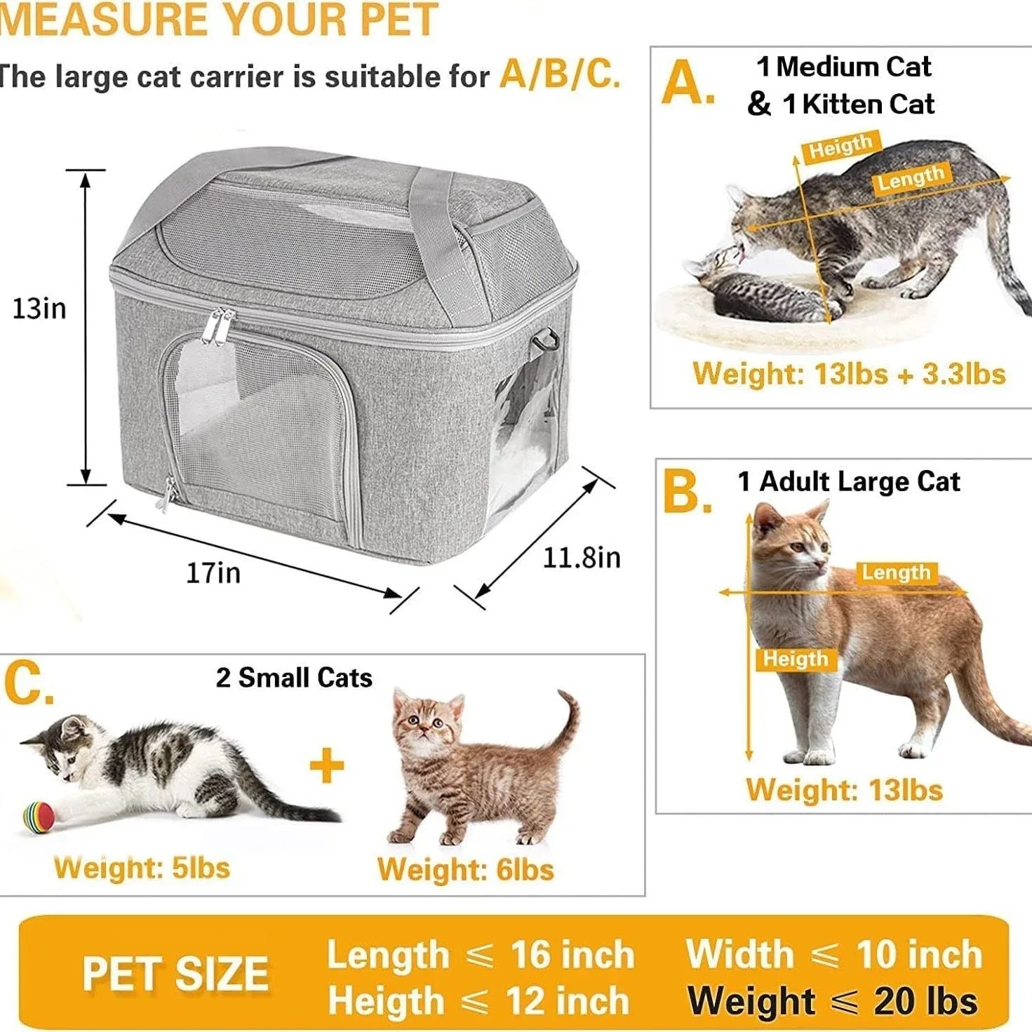 Sac à dos de transport respirant et transparent, sac à main, sac à bandoulière en un pour chats et chiens