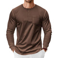 Herren Henley Langarmshirt für Frühling und Herbst