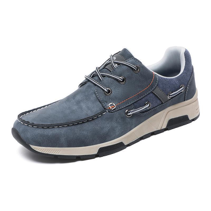 Chaussures de sport en cuir respirantes pour hommes, grandes tailles, décontractées, pour navetteurs