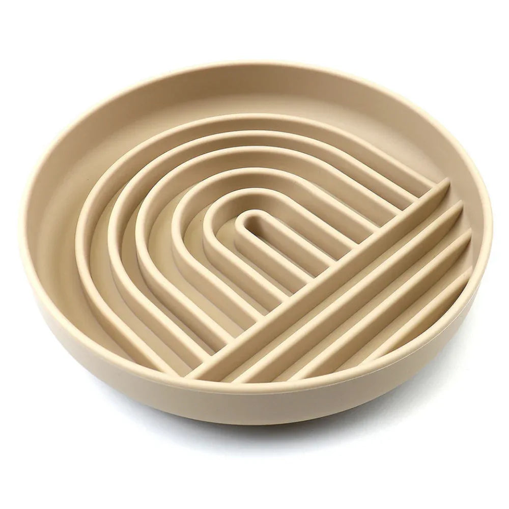 Gamelle anti-glouton en silicone pour chien Slowdown