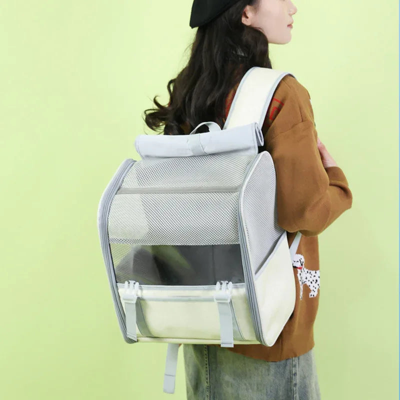 Sac à dos pour chat respirant et portable, sac pliable pour chat