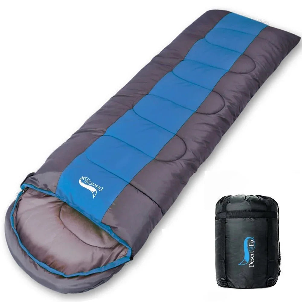 Sac de couchage de camping léger, chaud et froid, de forme enveloppe pour le camping, les voyages et la randonnée en extérieur