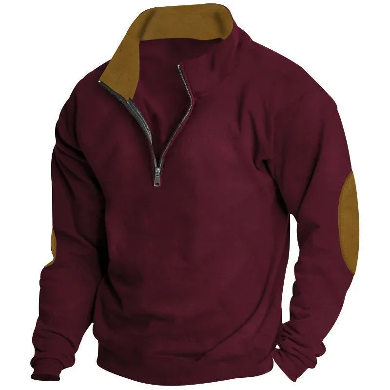 Freizeitpullover mit Stehkragen