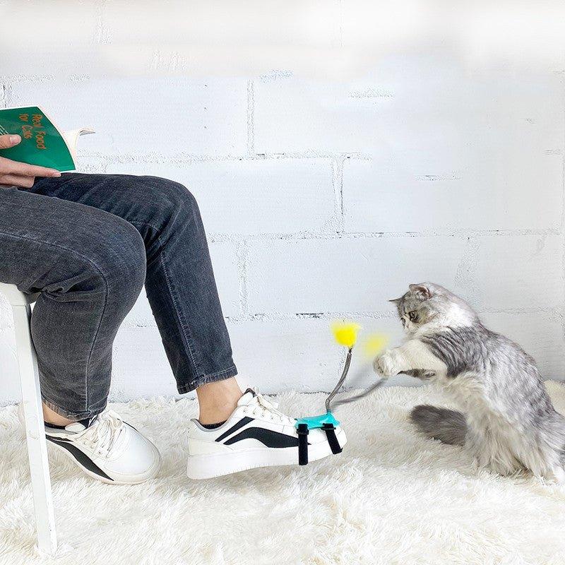 Jouet pour Chat Drôle Canne à Plumes Résistantes