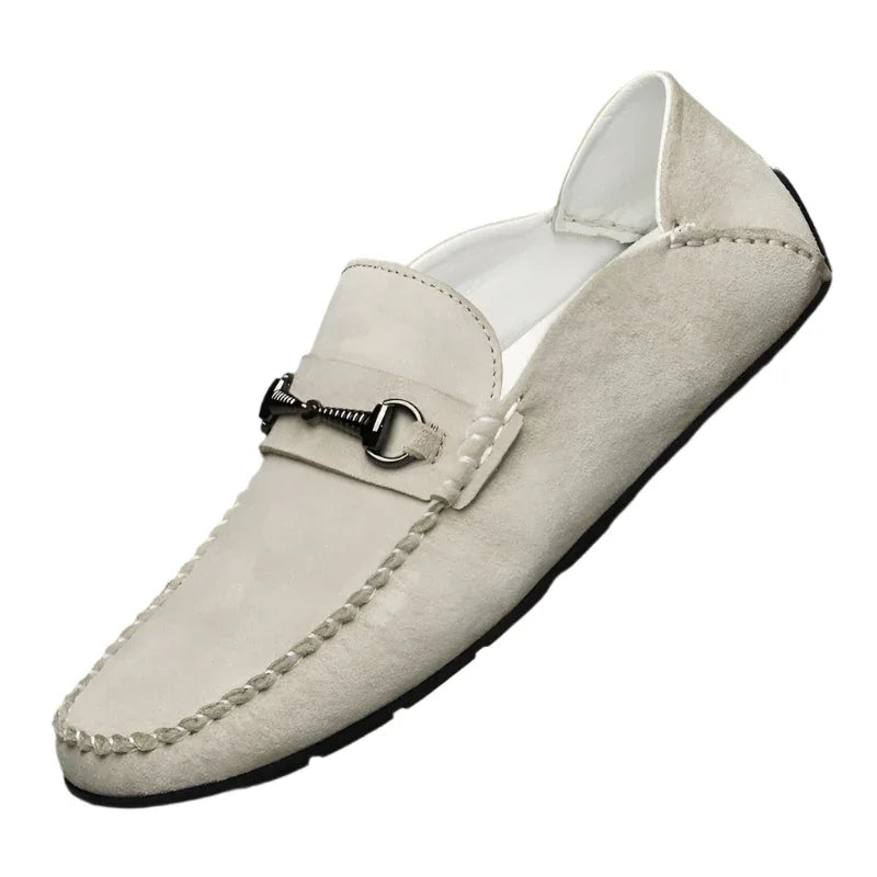 Herren Mokassins aus Wildleder Atmungsaktive Freizeitschuhe