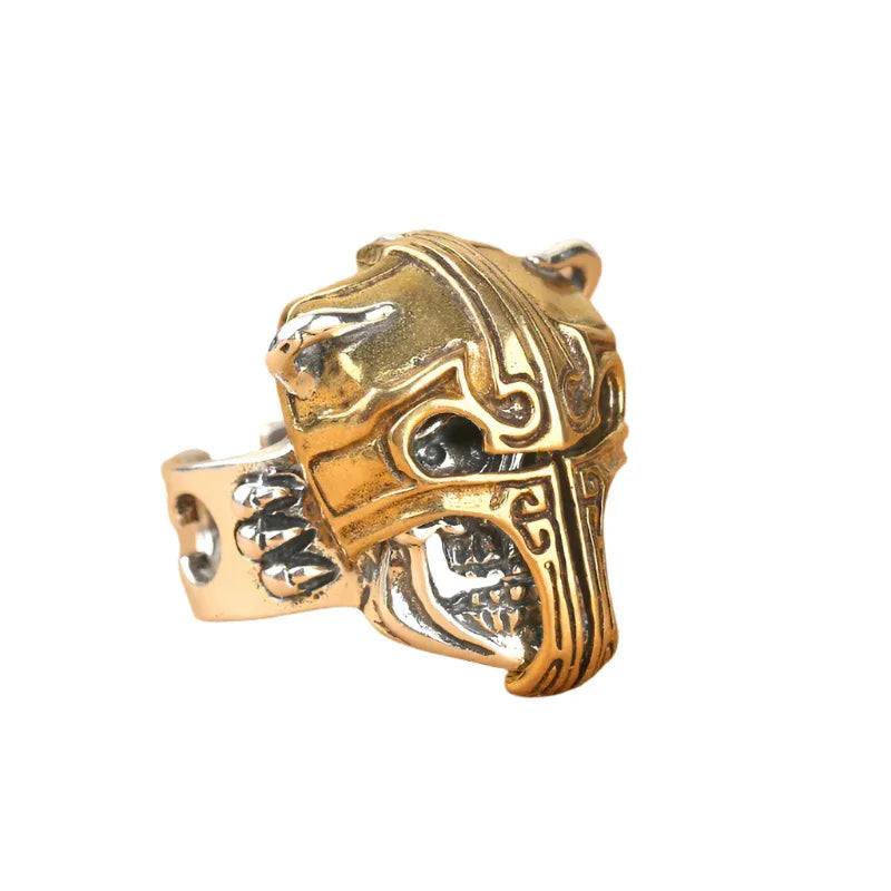 Herrenmode Persönlichkeit Gladiator Helm Ring
