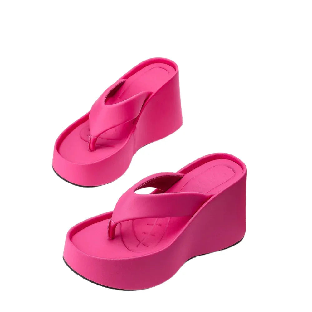 Chaussons à semelle épaisse pour femme Sandales