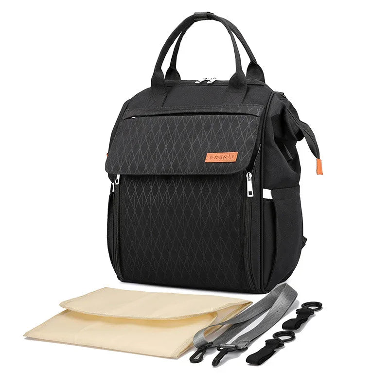 Multifunktionale Wickeltasche mit großer Kapazität für Eltern und Baby