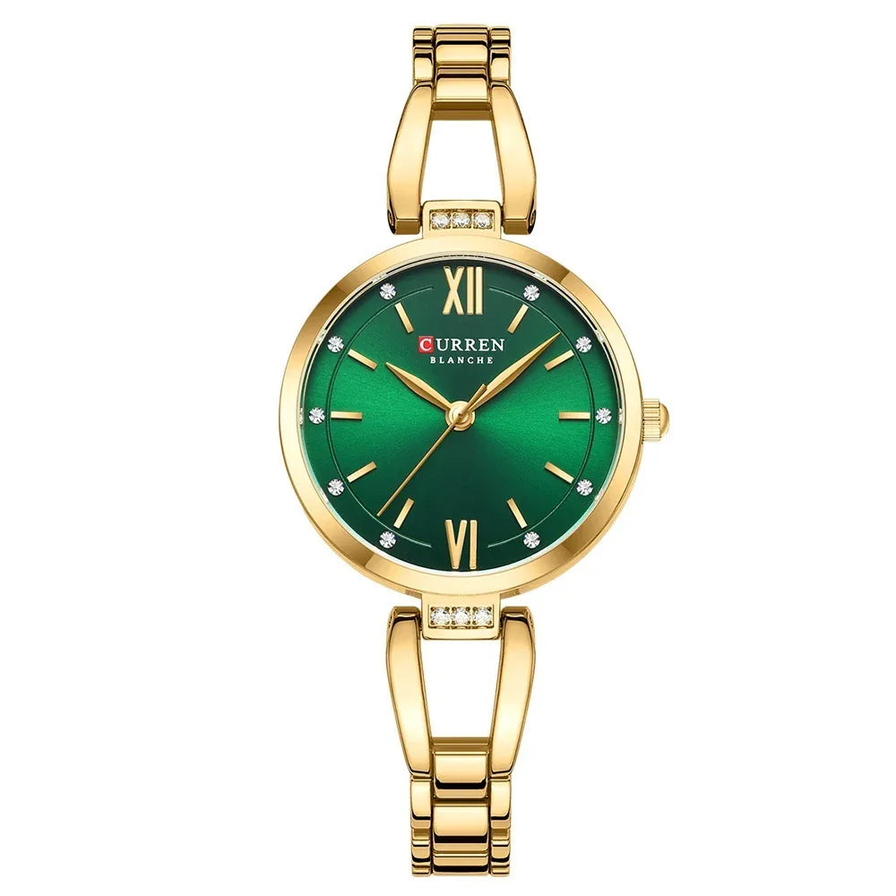 Kleine Zifferblatt Wasserdicht Einfache Damen Quarz-Armbanduhr