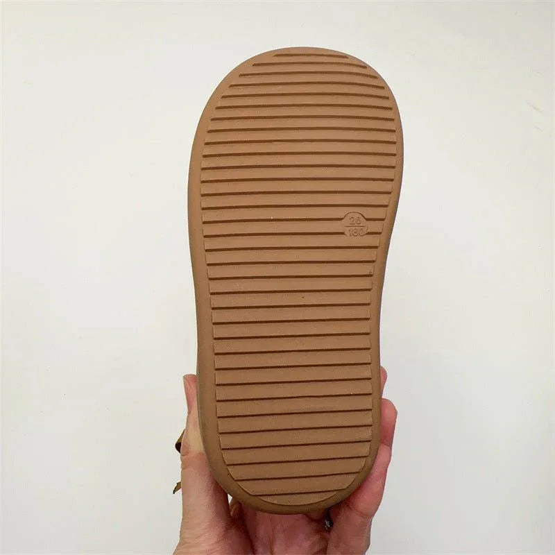 Bottes d'hiver en coton fourrées unisexe pour enfants