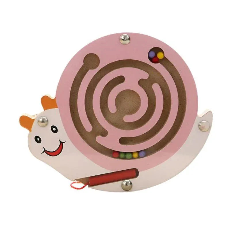 Magnetisches Holz-Labyrinth für Kinder Lernspielzeug für die frühe Entwicklung