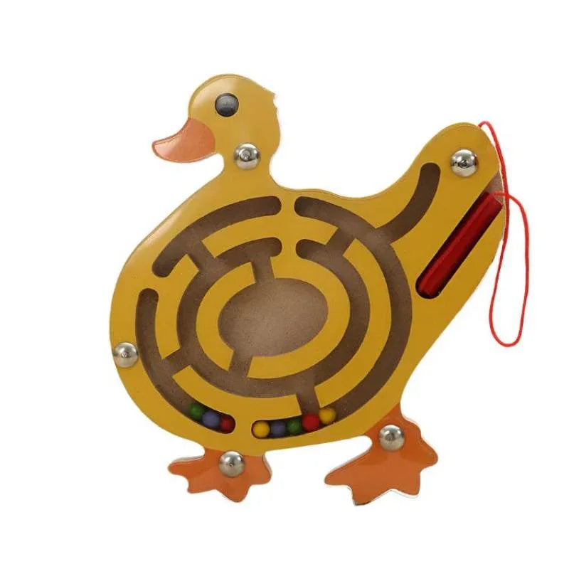 Magnetisches Holz-Labyrinth für Kinder Lernspielzeug für die frühe Entwicklung