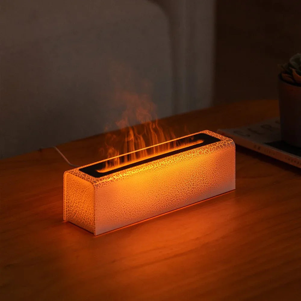 Kreativer, farbenfroher USB-Lavaflammen-Luftbefeuchter